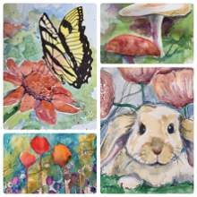 CAN-NC: Whimsical Watercolors at Trotter with Jennifer Donley 
