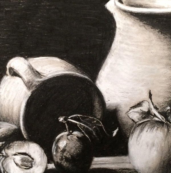 Drawing Still Lifes in Charcoal