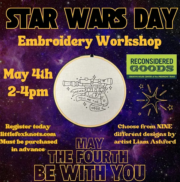 Star Wars Embroidery Workshop