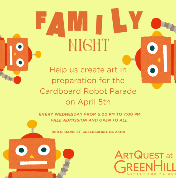 ArtQuest Family Night: Cardboard Robot Parade