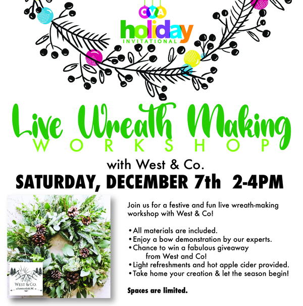 CVA Live Wreath Making Workshop with West & Co.