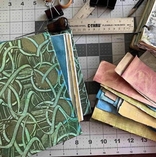 Explore Paste Paper and Bookbinding