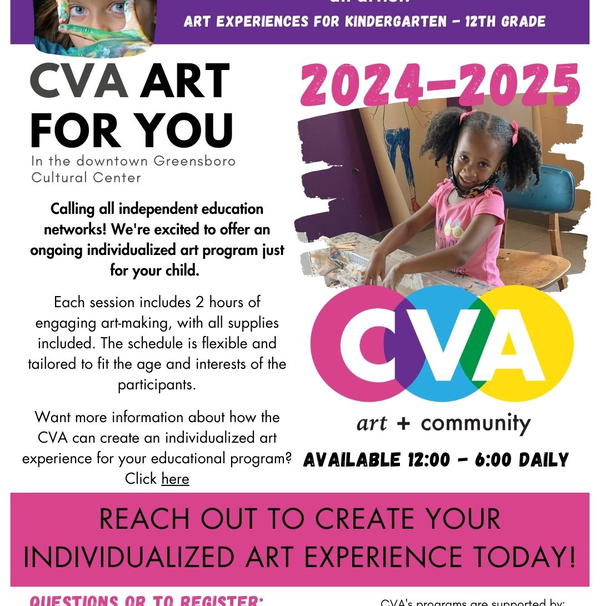 Homeschool Art Offerings at CVA