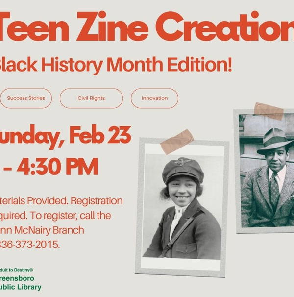 Teen Zine Creation: Black History Month Edition