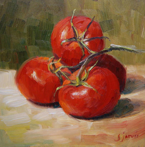 Fruit and Vegetables in Oil Paint