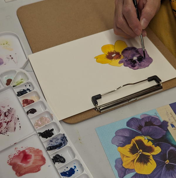 Watercolor Class at The Art Gallery at Congdon Yards