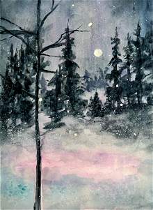 “Silent Night” Watercolor Workshop with Jennifer Donley